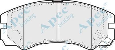 APEC BRAKING pad1085 -  Комплект тормозных колодок, дисковый тормоз